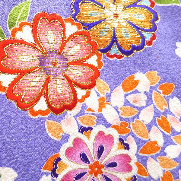 初着・祝着・のしめ 藤色に小桜づくし