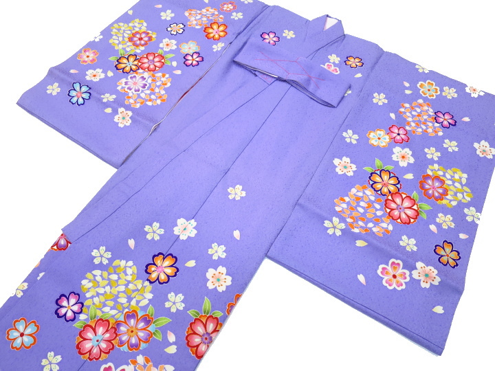 初着・祝着・のしめ 藤色に小桜づくし