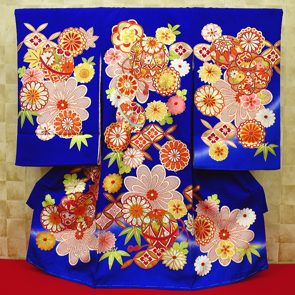 豪華刺繍！お宮参り着物女の子/祝い着 産着 御祝着 のしめ 掛け着 /襦袢付