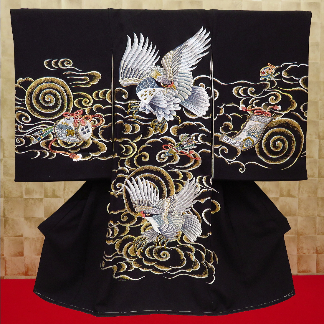 ❀*✿祝い着✿*❀ 七五三 結婚式 相鶴菱紋様 振袖 ◇吉祥◇