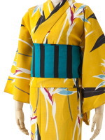 撫松庵の浴衣 ストレリチア