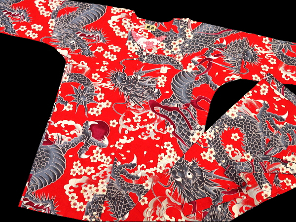 義若オリジナル子供鯉口シャツ上下セット ７号サイズ（１４０） 子供用鯉口シャツ上下組 ダボシャツ上下組送料無料新柄発表！「義